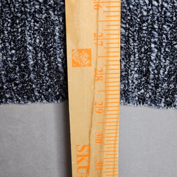 Orvis Sweater Womens XL Blue Chenille V-Neck Ribbed Hem Comfort Soft Outdoor - Picture 7 of 10